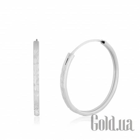 Серьги-кольца Серебряные серьги