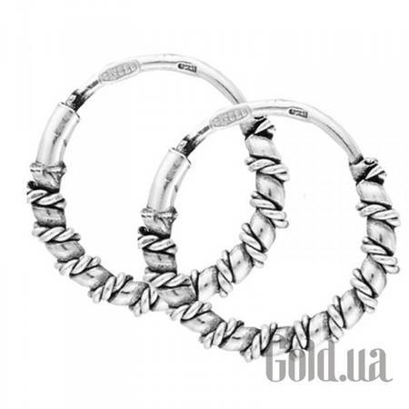 Серьги-кольца Серебряные серьги