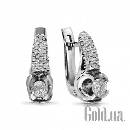 Серьги Золотые серьги с бриллиантами