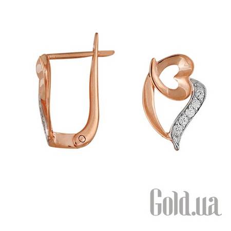 Серьги Золотые серьги с куб. циркониями