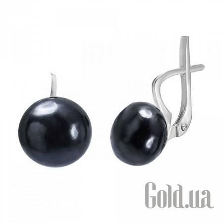 Серьги Серебряные серьги с культив. жемчугом