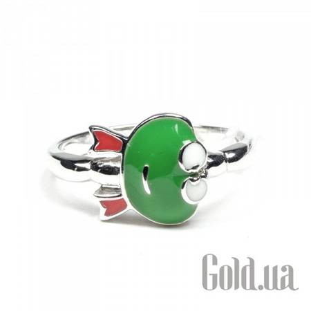 Кольцо Детское серебряное кольцо с эмалью, 14.5