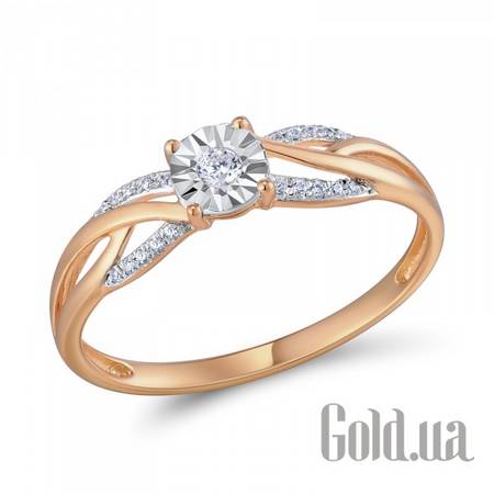 Кольцо Золотое кольцо с бриллиантами, 17