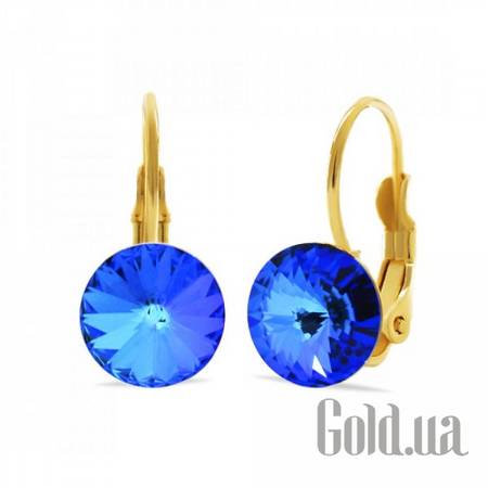 Серьги Серьги с кристаллами Swarovski в позолоте