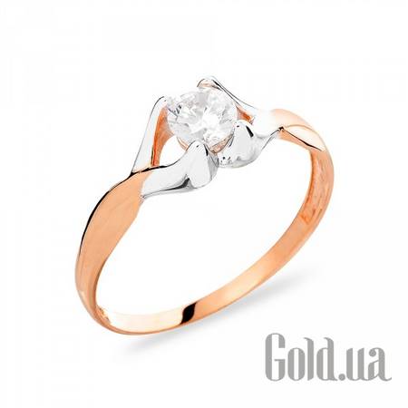 Кольцо Золотое кольцо с куб. цирконием, 16.5