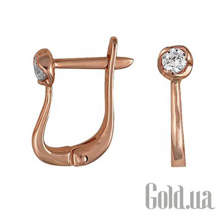 Серьги Золотые серьги с куб.циркониями