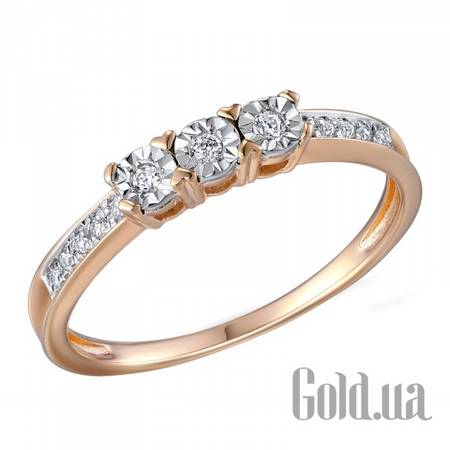 Кольцо Золотое кольцо с бриллиантами, 18