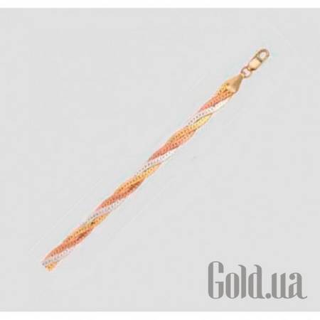 Женские браслеты Женский серебряный браслет в позолоте, 18