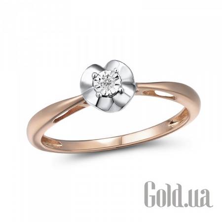 Кольцо Золотое кольцо с бриллиантом, 16.5