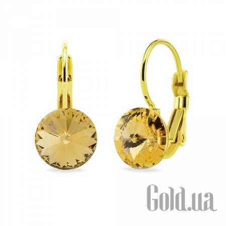 Серьги Серьги с кристаллами Swarovski в позолоте