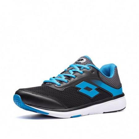 Кроссовки мужские Lotto SPEEDRIDE 400 III  ALL BLACK/MOSAIC BLUE/LIGHT ASPHALT 211817/5D4