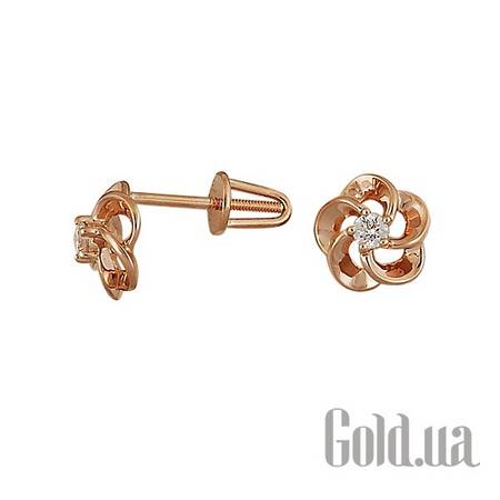 Серьги-гвоздики Золотые серьги с бриллиантами