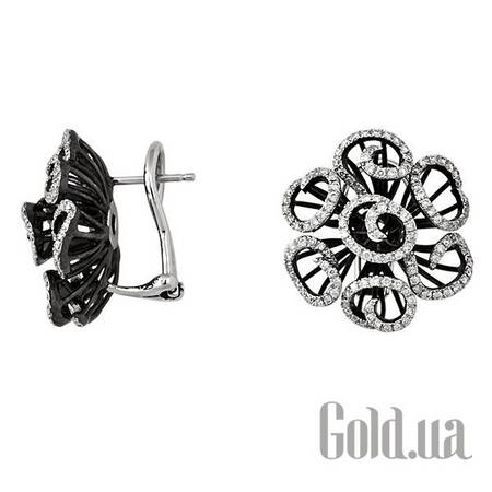 Серьги Золотые серьги с бриллиантами