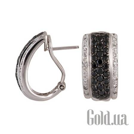 Серьги Золотые серьги с бриллиантами