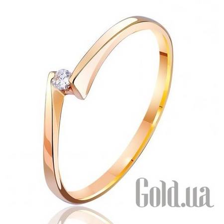 Кольцо Эдем Золотое кольцо с бриллиантом, 17