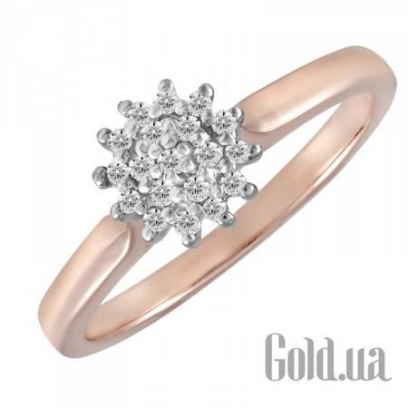 Кольцо Золотое кольцо с бриллиантами, 17.5