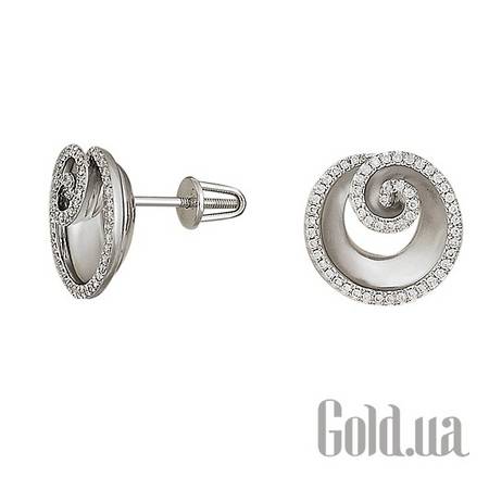 Серьги-гвоздики Золотые серьги с бриллиантами