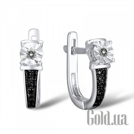 Серьги Золотые серьги с бриллиантами