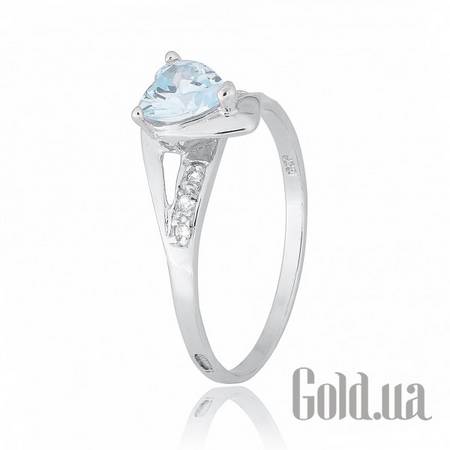 Кольцо Серебряное кольцо с куб. циркониями, 18