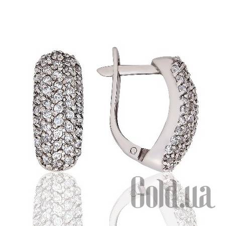 Серьги Золотые серьги с куб. циркониями