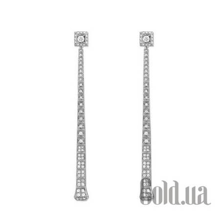 Серьги с подвесками Золотые серьги с бриллиантами