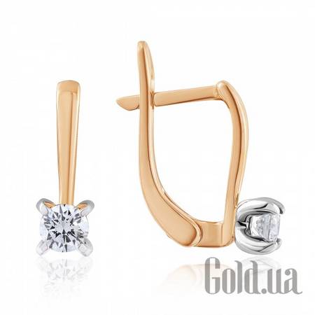 Серьги Золотые серьги с бриллиантами