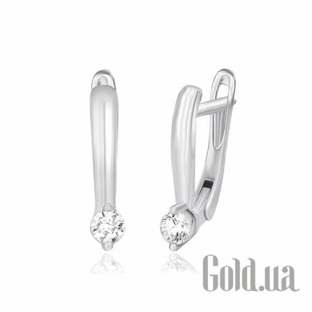 Серьги Серебряные серьги с цирконием Swarovski Zirconia