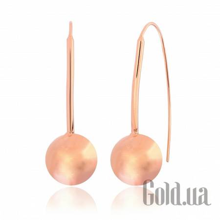 Серьги Серебряные серьги  в позолоте