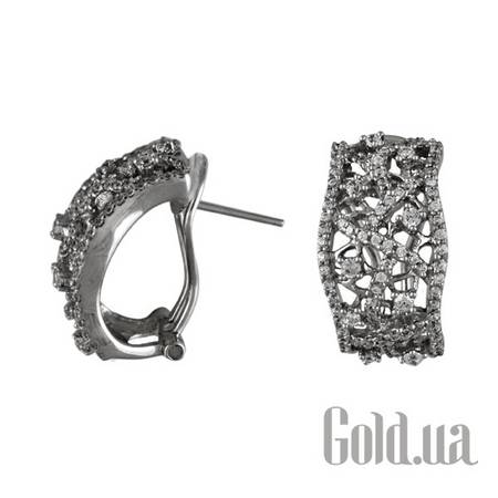 Серьги Золотые серьги с куб. циркониями