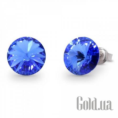 Пусеты (гвоздики) Серьги с кристаллами Swarovski