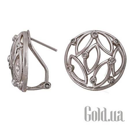 Серьги Золотые серьги с бриллиантами