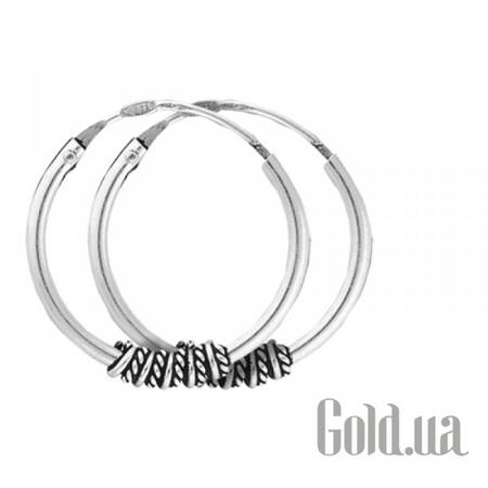Серьги-кольца Серебряные серьги
