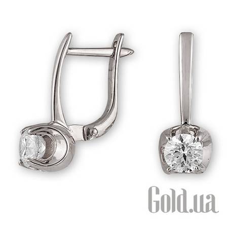 Серьги Золотые серьги с куб. циркониями