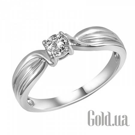 Кольцо Золотое кольцо с бриллиантом, 17.5