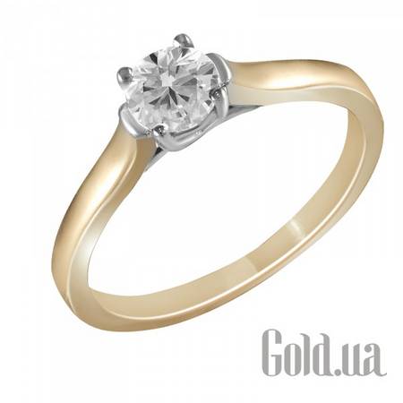 Кольцо Золотое кольцо с бриллиантом, 16.5