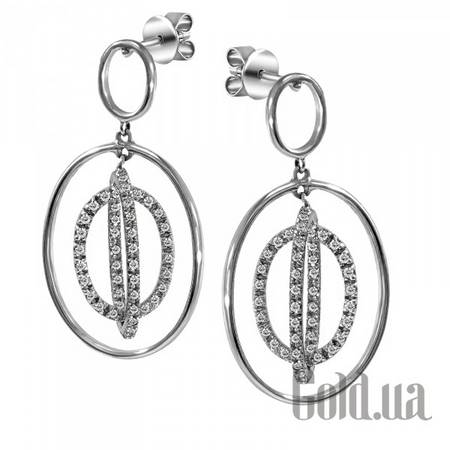 Серьги с подвесками Золотые серьги с бриллиантами