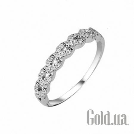 Женские кольца Женское серебряное кольцо с куб. циркониями, 16