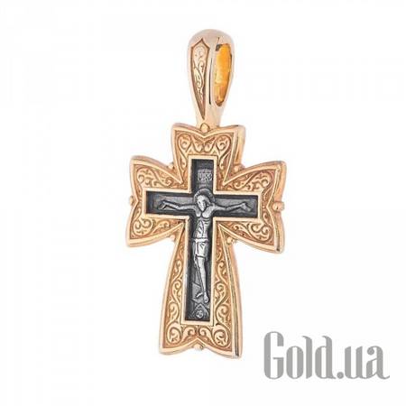 Кулон-крестик Серебряный кулон