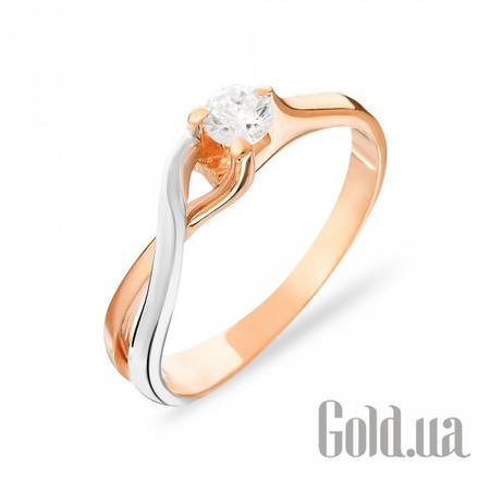 Кольцо Золотое кольцо с куб. цирконием, 18.5