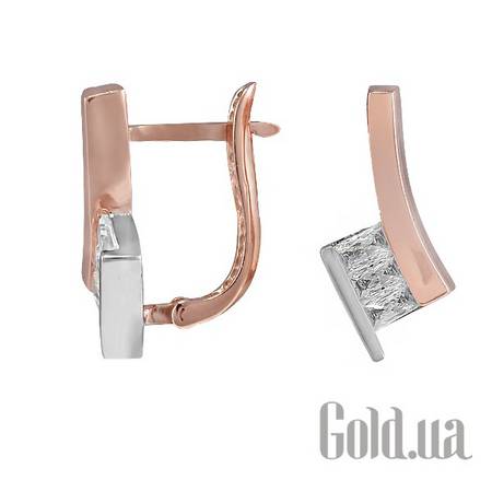 Серьги Золотые серьги с куб.циркониями